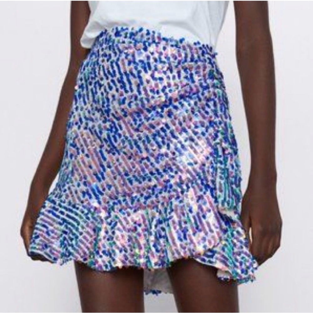 Zara  Sequin Mini Skirt
